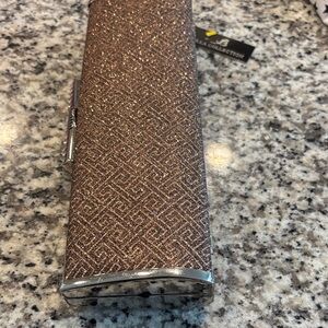 Glittery Rose Gold Women's Clutch Wallet
